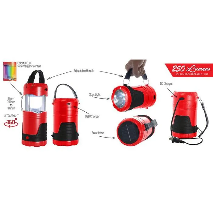 Chic Powered LED Worth the price 5-in-1 360-Degree Lantern Solar