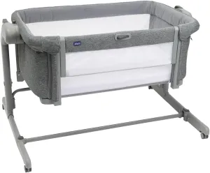 Chicco Next2Me Magic EVO Dark Grey 0  Months to 6 Months with Wheels, 1 Hand Opening