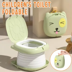 Childrens Portable Folding Toilet Travel Potty Seat for Outdoor and Indoor Use