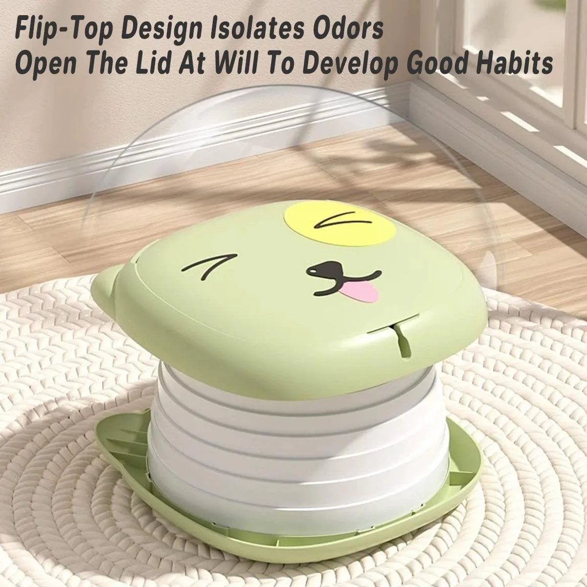 Childrens Portable Folding Toilet Travel Potty Seat for Outdoor and Indoor Use