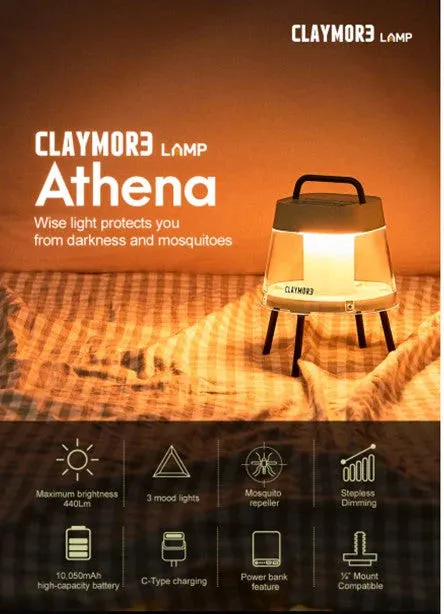Claymore Athena Rechargeable Lamp with Pouch
