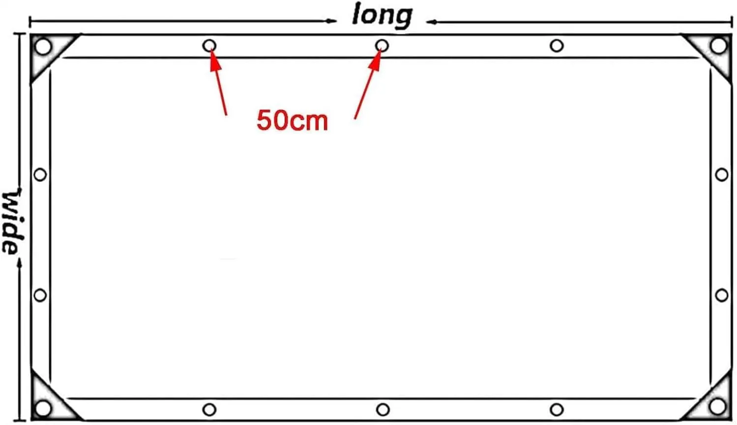 Clear PVC Tarps 2.6x29.5ft, Clear Tarpaulin Cover, Transparent Tarp with Grommets, Waterproof Outdoor Heavy Duty Tarpaulins, Ripstop, for Greenhouse, Patio, Porches