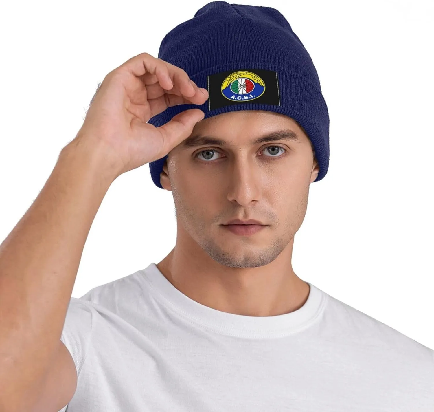 Club de Deportes Ñublense Logo Knit Hat Cap Skull Cap Beanie Hat Warm Cap Navy Blue Hat for Men Women