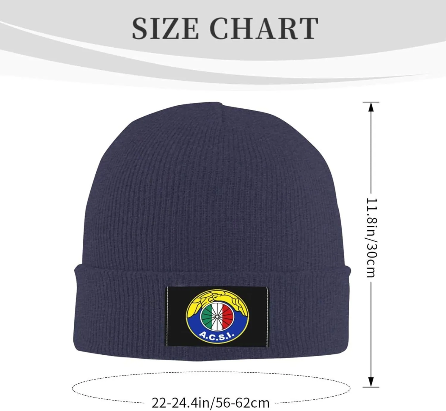 Club de Deportes Ñublense Logo Knit Hat Cap Skull Cap Beanie Hat Warm Cap Navy Blue Hat for Men Women