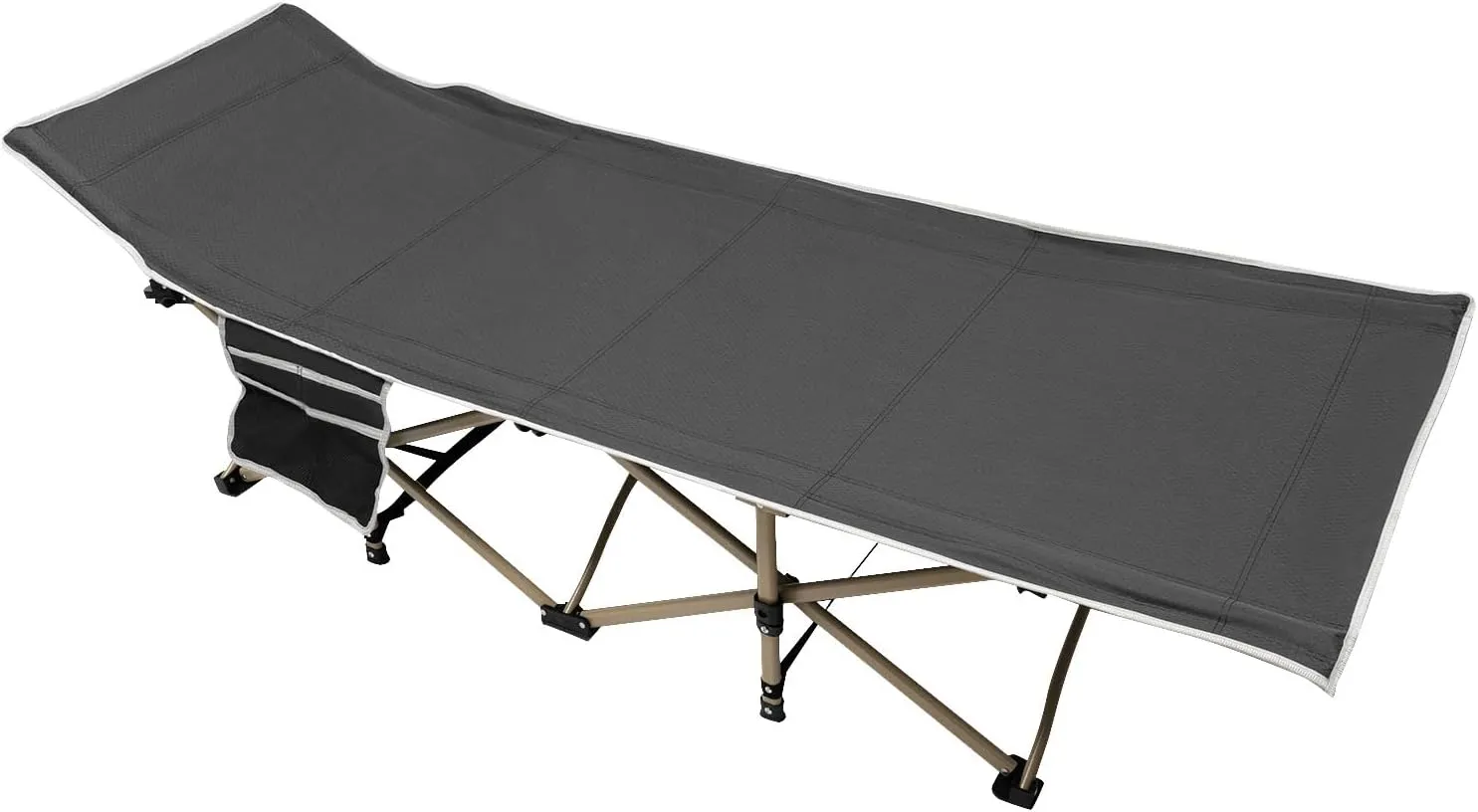 CNCEST Folding Camping Cot Camping Cot for Adults, Folding Sleeping Cots for Hunting, Travel Tent Cots, for Camping Trips, Driving Trips, Hiking Trips, Office Naps (Grey)