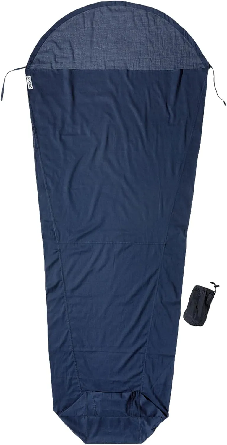 COCOON - Premium - Egyptian Cotton MummyLiner - Tuareg Blue