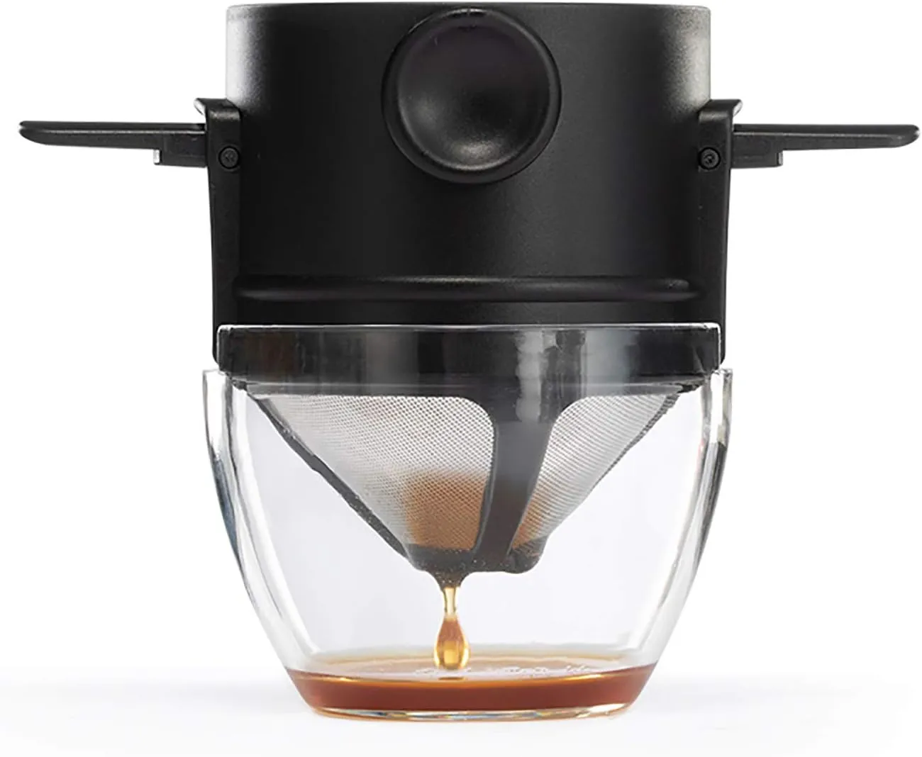 Coffee Dripper Filter, Pour Over Coffee Maker, Stainless Steel Reusable Coffee Filters Coffee Maker for Home Office Travel,Clear