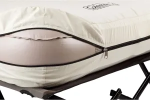 Coleman Camping Cot Combo – Folding Cot, Air Mattress, Side Table & Pump for Comfortable Camping