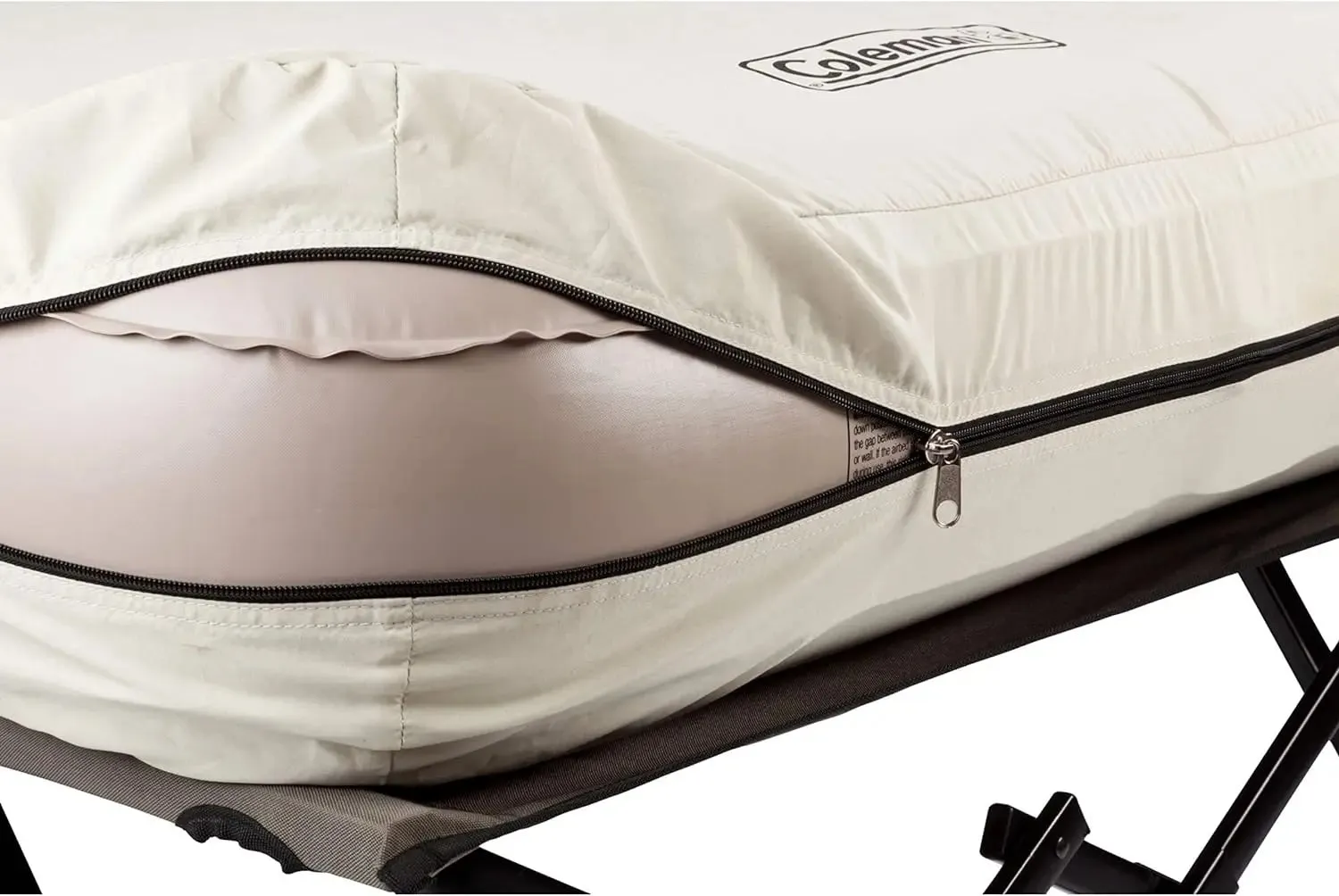 Coleman Camping Cot Combo – Folding Cot, Air Mattress, Side Table & Pump for Comfortable Camping