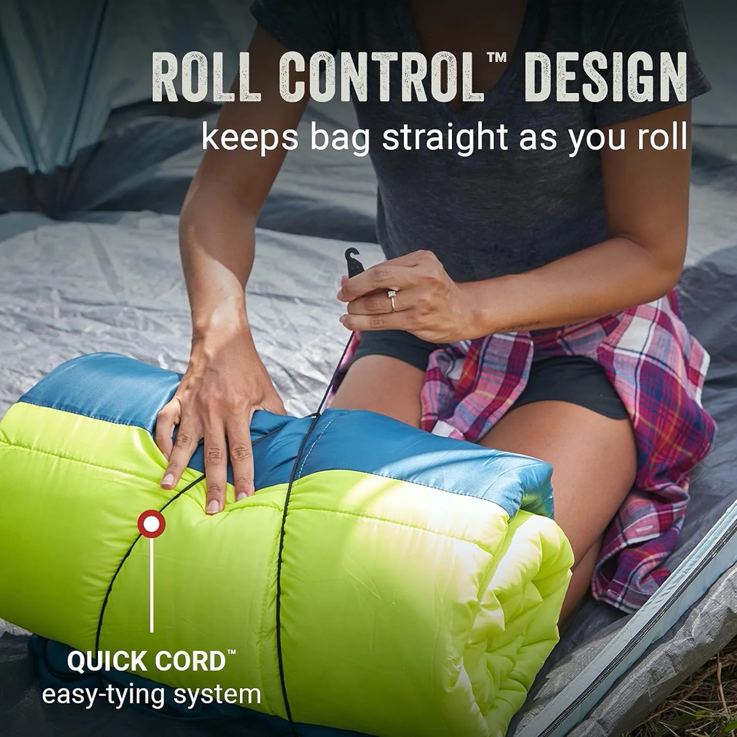Coleman Kompact Sleeping Bag, Indoor/Outdoor Lightweight Sleeping Bag for Adults, 20°F/30°F/40°F Options for Camping, Hiking, Backpacking with Included Compression Sack