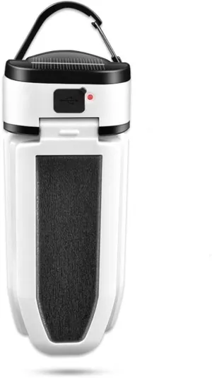 Collapsible Camping Lantern, Portable LED Camping Lantern for Outdoor, Solar Camping Tent Lights, Compact Hanging Electric Emergency Lanterns, White