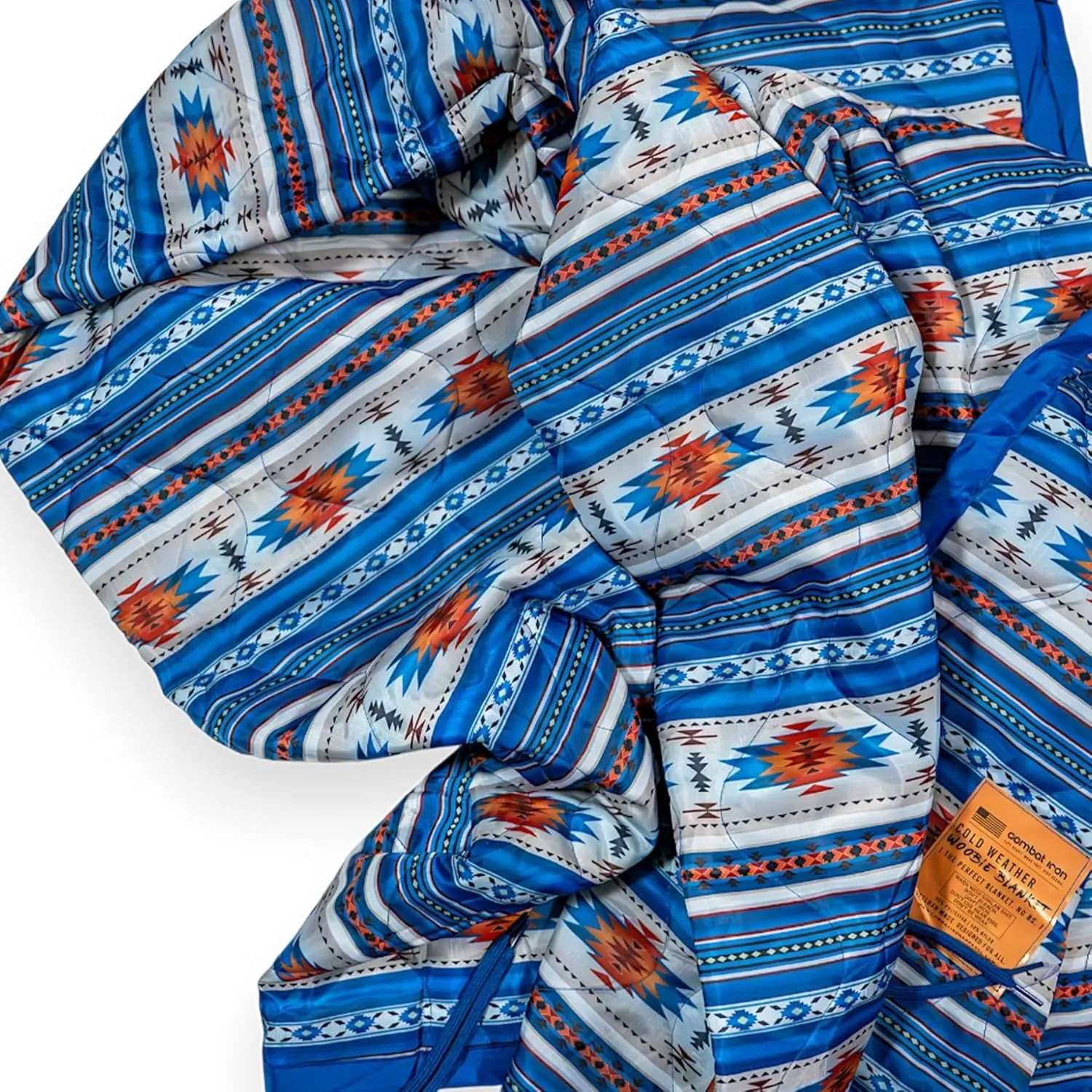 Combat Iron Woobie Thermal Blanket | Military-Grade Camping Blanket, Poncho Liner | Insulated, Water-Resistant, Portable | Western Aztec