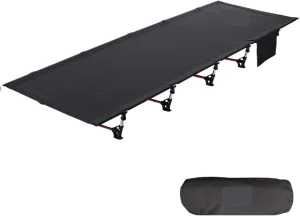 Compact Camping Cot Backpacking Folding Lightweight Easy Set Up Heavy Duty for Outdoor Hiking Travel Beach