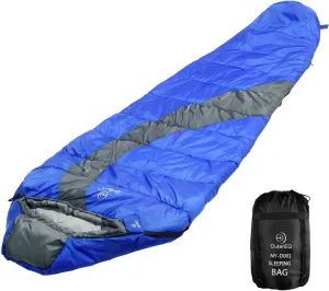 Compact Lightweight Mummy Sleeping Bag, Compression Sack Waterproof for Camping & Hiking & Backpacking
