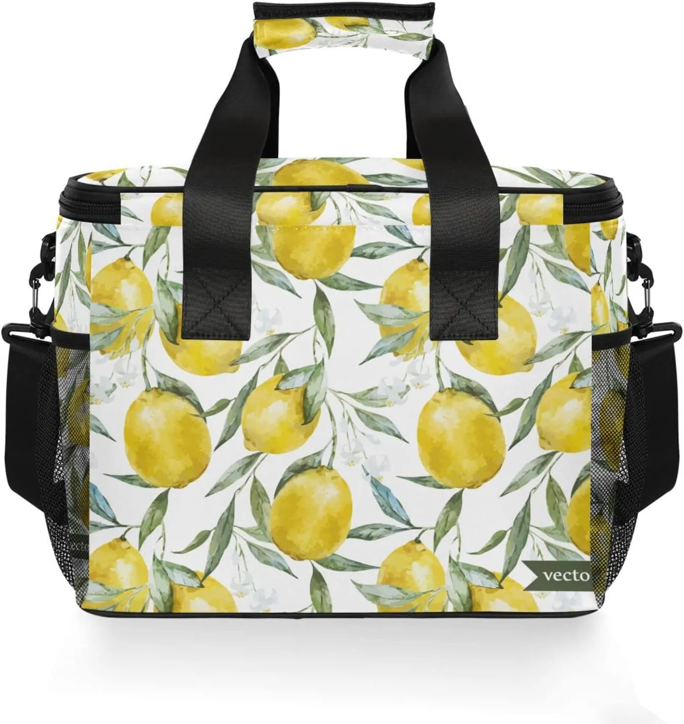 Cooler Bag Insulated Picnic Bag Large Lunch Box Reusable Tote Bag Soft Sided Portable Beach Cooler Grocery Camping