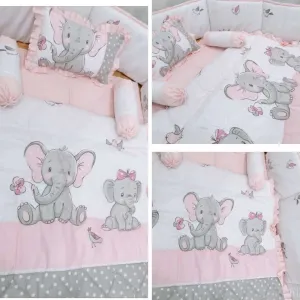 Cot Bedding Set - Elephant