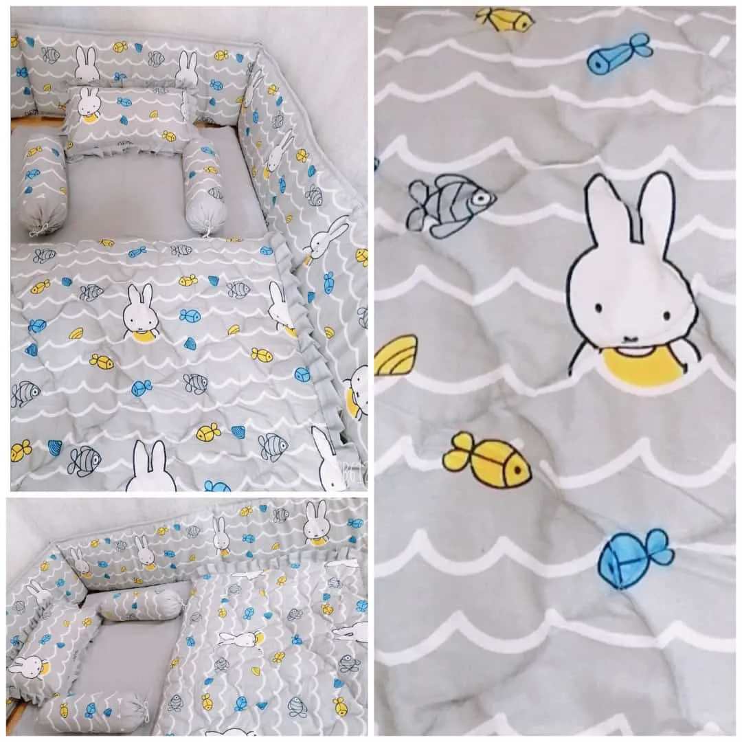 Cot Bedding Set - Rabbit