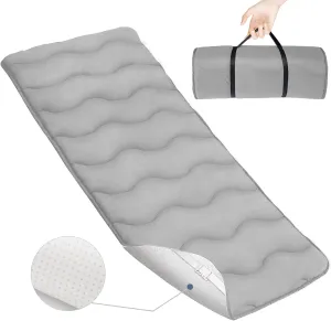 Cot Mattress Pad, 30"x75" Quilted Foam Camping Cot Mattress Topper with Anti-Slip Bottom, Breathable & Comfortable Cot Pads for Camping/Rv Bunk/Narrow Twin Beds, Sleeping Cot Mattress Pad Only