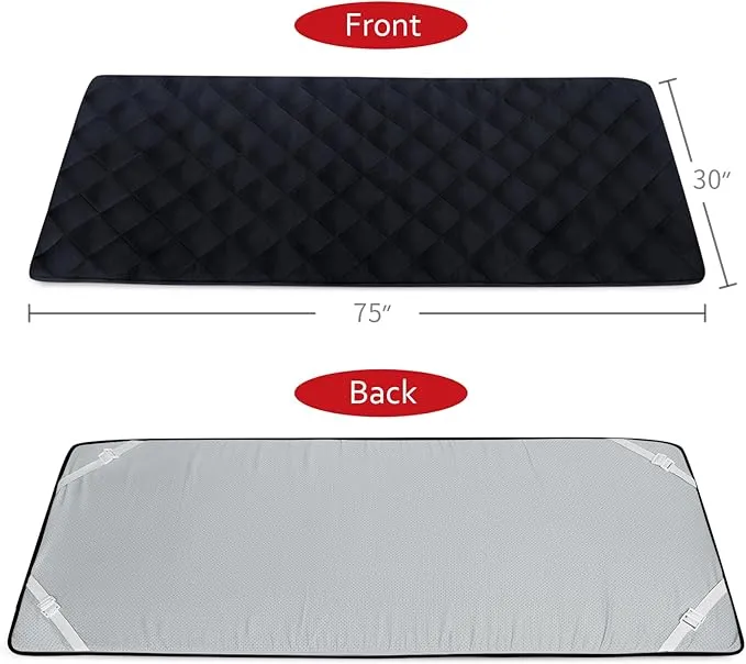Cot Mattress Topper Pad Quilted, Foam Camping Cot Mattress Pad Non-Slip Super Soft Comfortable 75"x30", Cool Sleeping Cot Mattress Pad for Camp Cot/Rv Bunk/Narrow Twin Beds