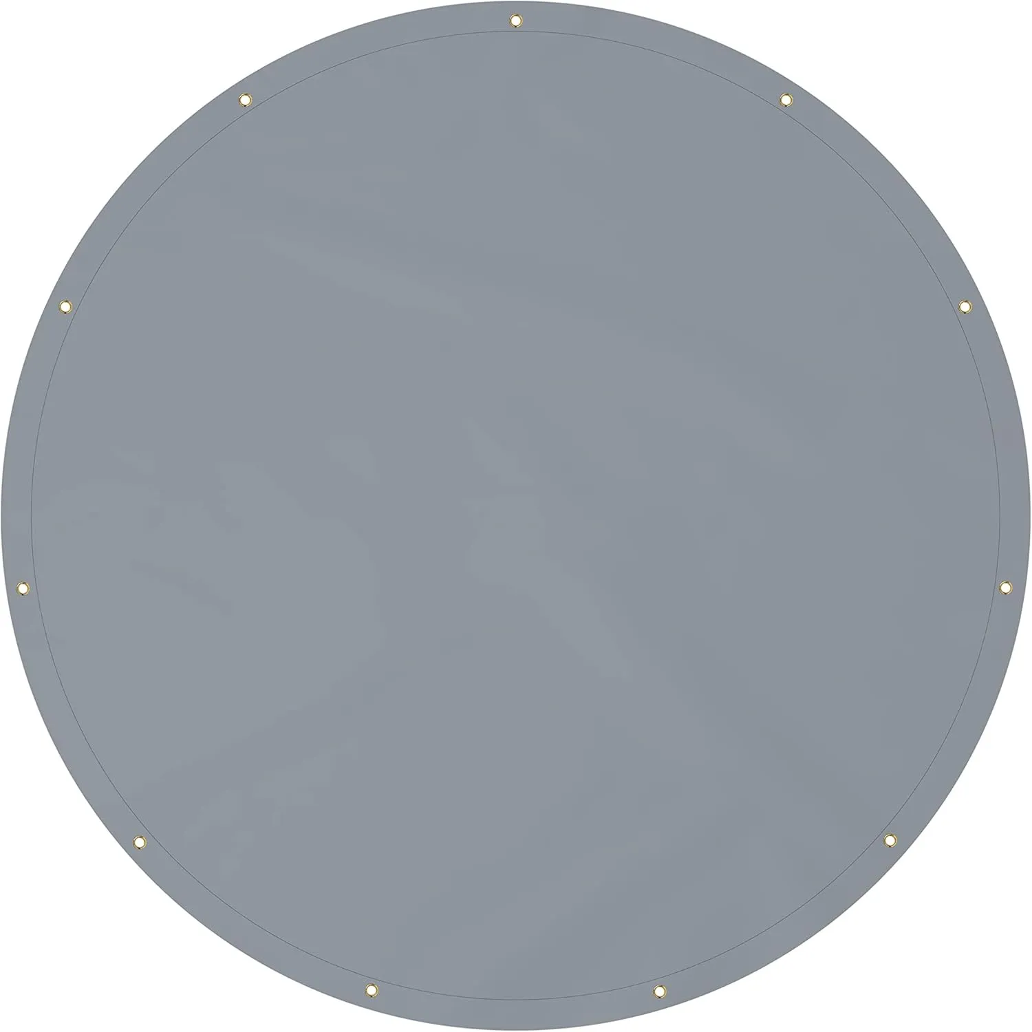 Covers & All Round Tarp Heavy Duty Waterproof 18 Oz PVC Polyester, Tear & UV Resistant Pool Cover, Multipurpose Use – Patio Garden Equipment, Sports Fields, Pet House, Tent (7ft Diameter, Gray)