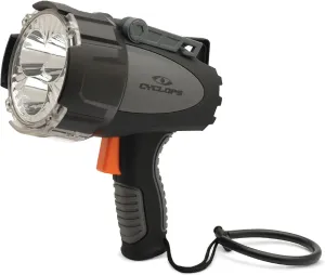 Cyclops Rechargeable 6000 Lumen Portable Handheld REVO Spotlight Flashlight with Car Charger/Adapter
