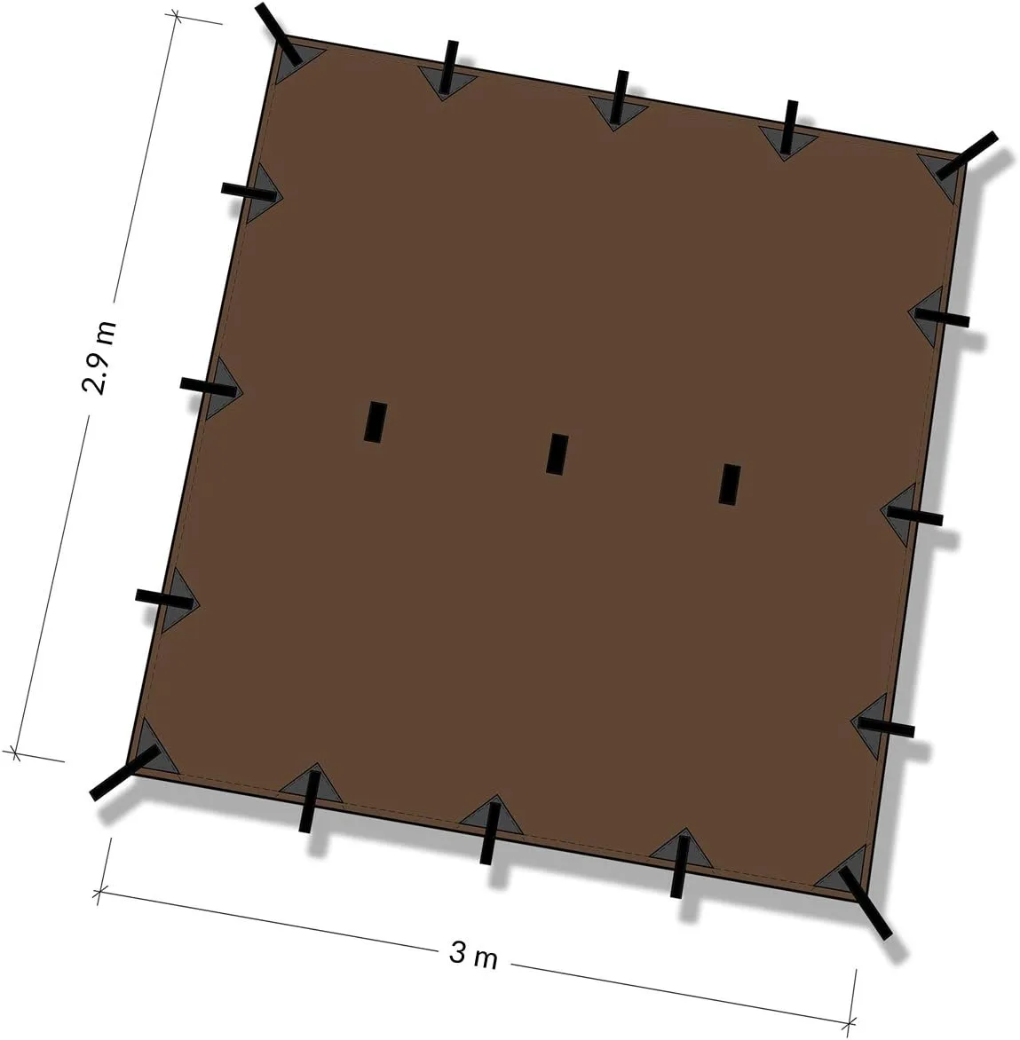 DD Hammocks - DD Superlight Tarp: 10ft x 10ft