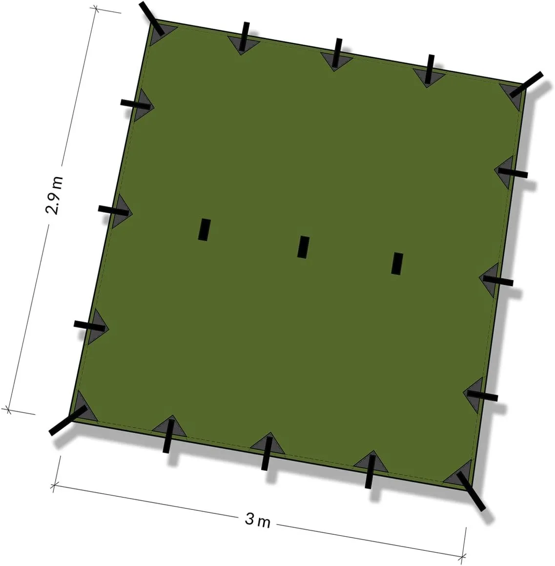 DD Hammocks Superlight Tarp (Olive Green)