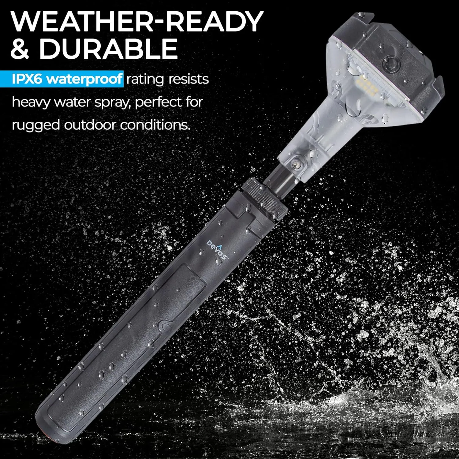 DEVOS - LIGHTRANGER 800 Mini Telescoping Camp Light, 4.5 Tall with 800 Lumens, Ultra Compact & Portable, Rechargeable LED Lantern, Up to 30-Hour Runtime, 1 Year Warranty, Includes Carry Case