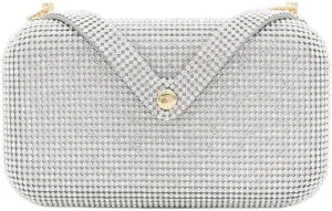 Diamond-Encrusted V-Shaped Dinner Bag Women's Bag Wedding Banquet Holding Bag Evening Dress Bag