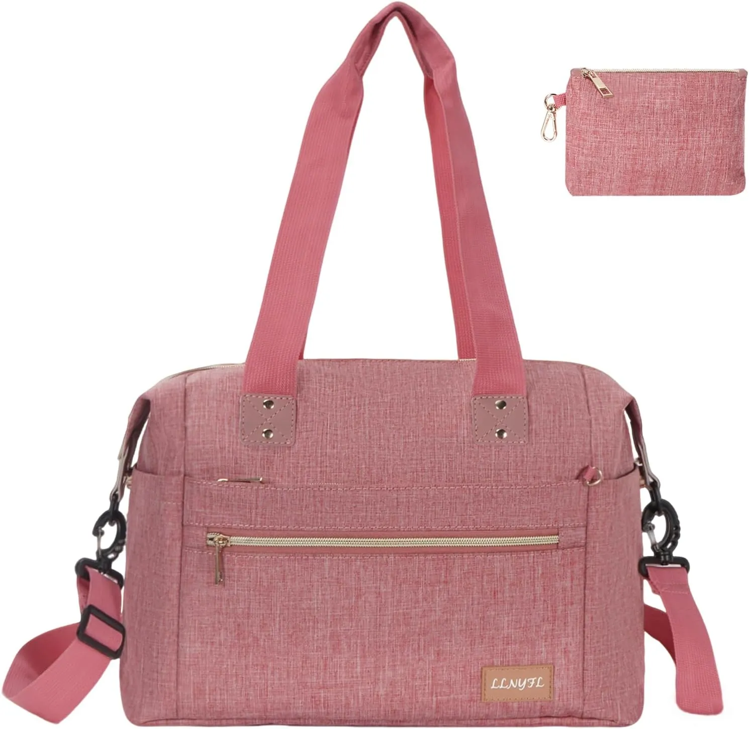 Diaper Bag Tote for Women - Multi-Functional Baby Bag with Pacifier Case, Hospital Delivery & Travel Mom Backpack