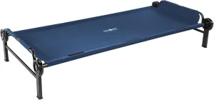 Disc-O-Bed XL Outdoor Modular 1 Person Single Camping Cot Portable Bed with 2 Height Options for Adults, Sleep Solution for Tents, Navy