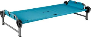 Disc-O-Bed Youth Single Cot Kid-O-Bed with Storage Organizer for Easy Gear Access & Carry Bag Transport, Indoor or Outdoor Use, Teal
