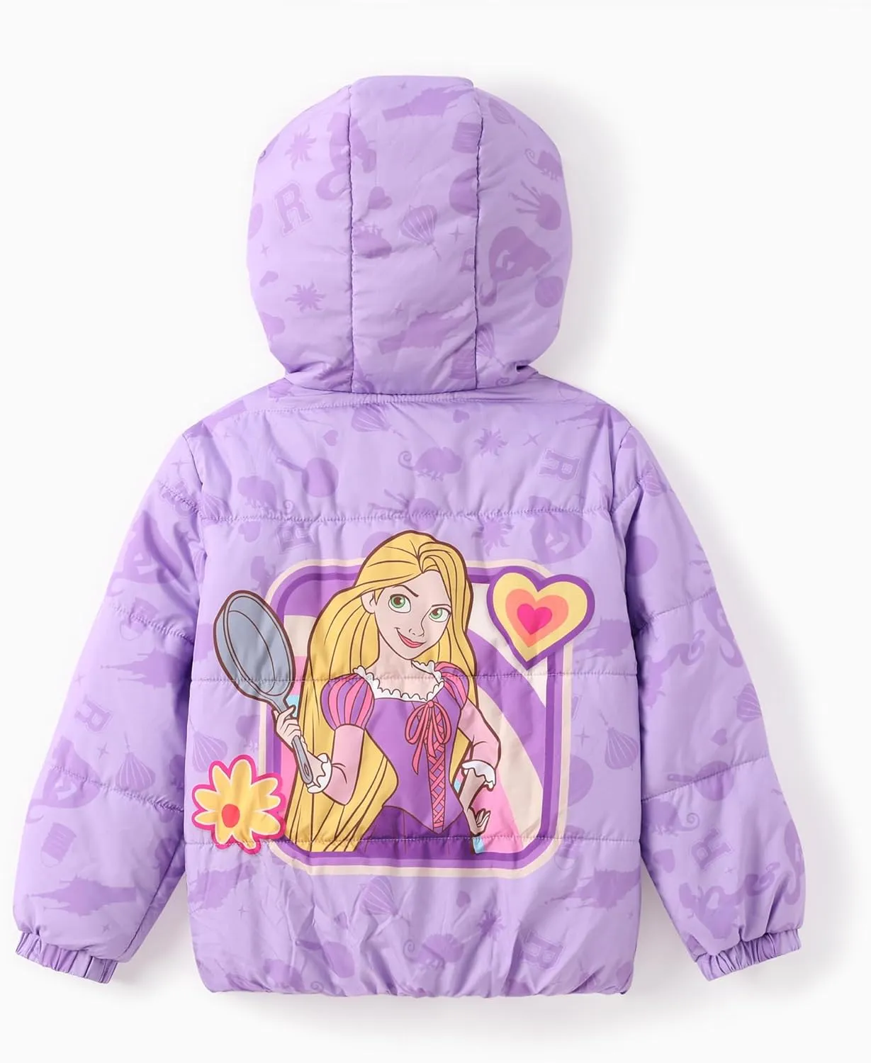 Disney Frozen Elsa Princess Belle Moana Minnie Toddler Girl Puffer Jacket Lightweight Packable Warmth Winter Coat 2-10 Years