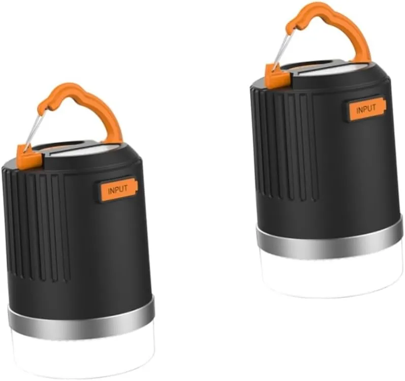DOITOOL 2pcs Camping Lantern Power Bank Camping Light Led Camping Light Campfire Fishing Water Proof