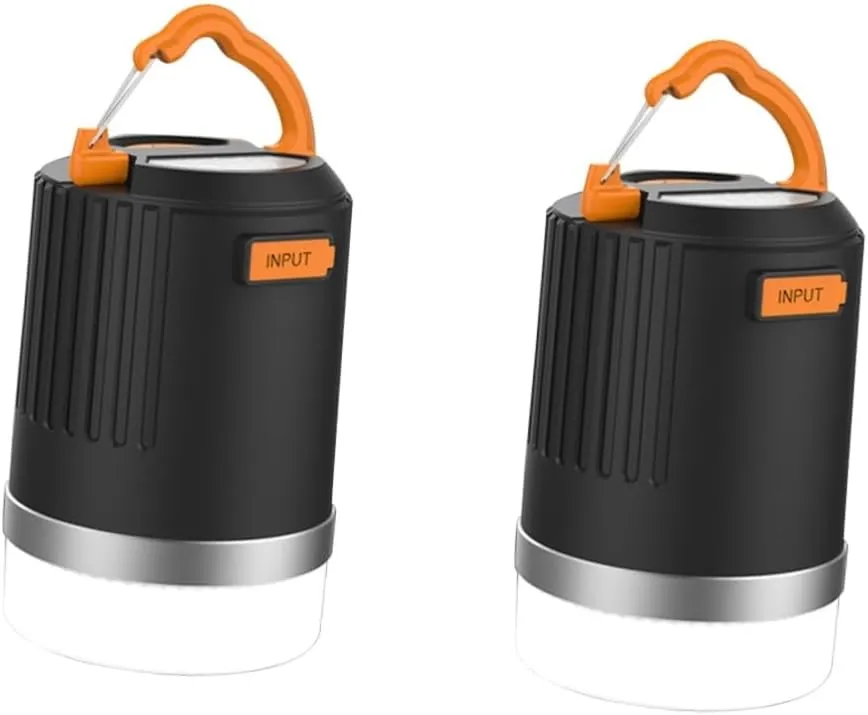 DOITOOL 2pcs Camping Lantern Power Bank Camping Light Led Camping Light Campfire Fishing Water Proof