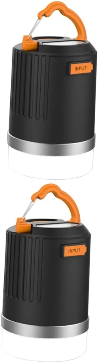 DOITOOL 2pcs Camping Lantern Power Bank Camping Light Led Camping Light Campfire Fishing Water Proof