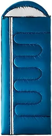 Double Sleeping Bag, Outdoor Camping, Ultra-Light Adult, Suitable for Hiking, Soft and Stitchable,Red/Left