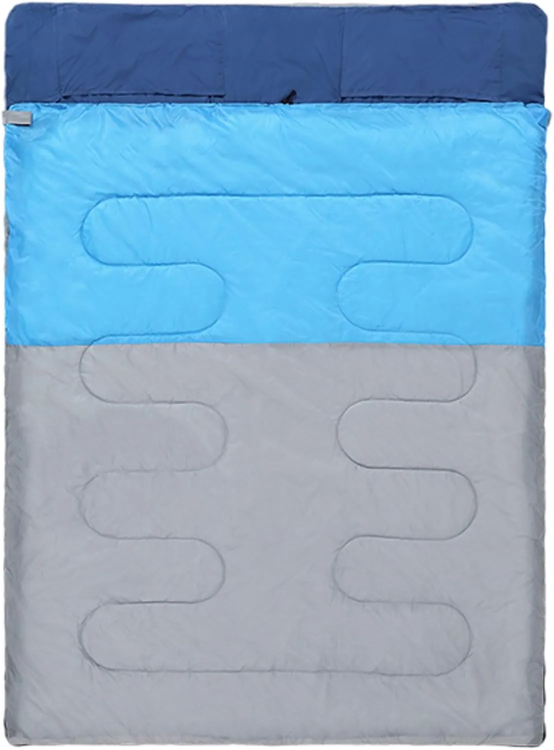 Double Sleeping Bag,Lightweight,Waterproof Indoor & Outdoor Use for Adults for Hiking, Backpacking and Camping with 2 Pillows