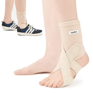 Drop Foot Brace Beige Right AFO Foot Drop Brace for Walking, Drop Foot Brace with Shoes, Stroke Recovery Equipment, Foot Drop Brace for Sleeping, Adjustable Ankle Brace (Right)