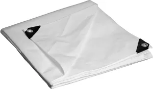 Dry Top 31620 Multi-Purpose Heavy Duty Poly Tarp, 16x20 Feet, White