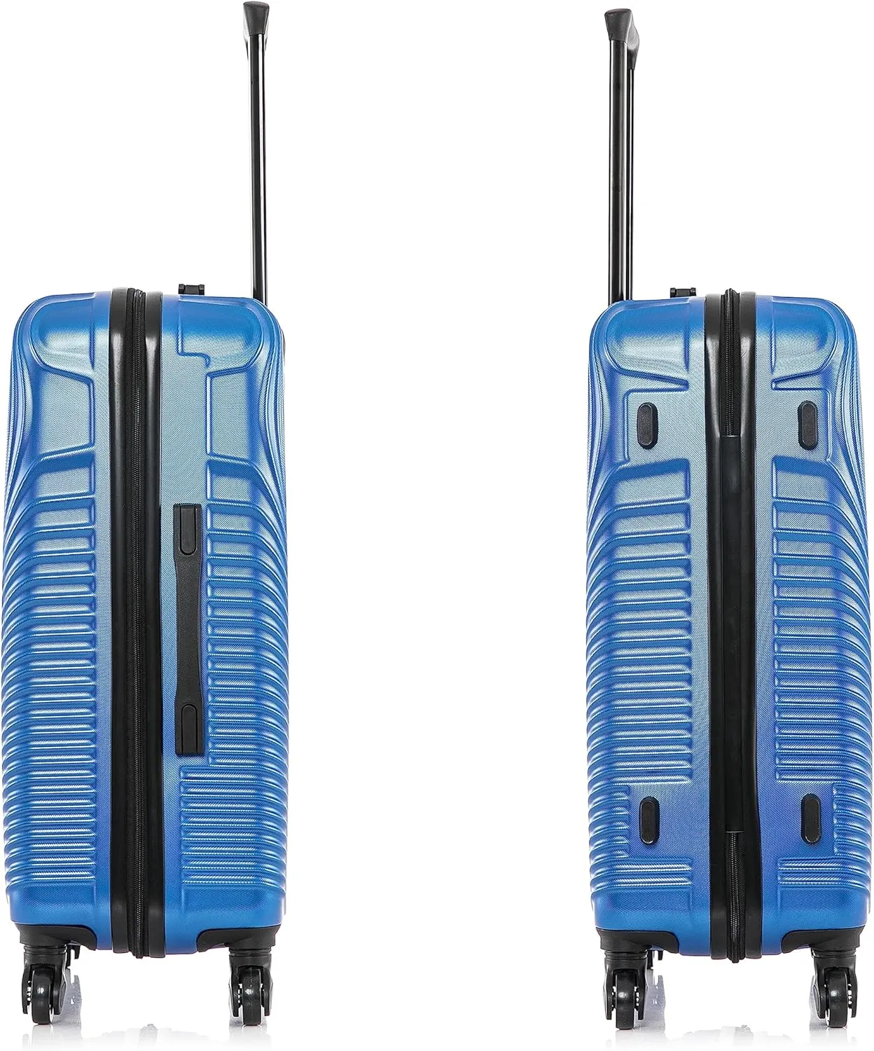 DUKAP INCEPTION Luggage with Spinner Wheels | Durable Lightweight Hardside Suitcase, Travel Bag with Handle and Trolley, 24-Inch Medium Checked Luggage | Blue