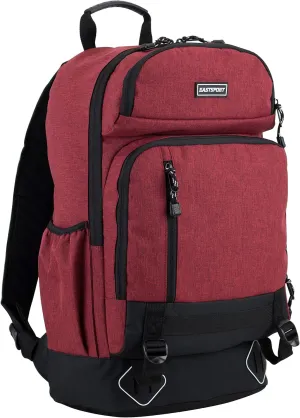 Eastsport Elevated Multi-Compartment Luggage Hiking Camping Outdoors Weekender Travel Large Bookbag Backpack Daypack Rusksack Bag, Maroon