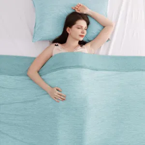 Elegear Revolutionary Cooling Blanket Queen Absorbs Heat to Keep Body Cool for Night Sweats, Arc-Chill 3.0 Cool Fiber Q-Max>0.5 for Hot Sleepers, Lightweight Summer Cold Blankets for Sleeping, Green