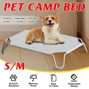 Elevated Design for Comfort Breathable & Portable Camping Dog Bed