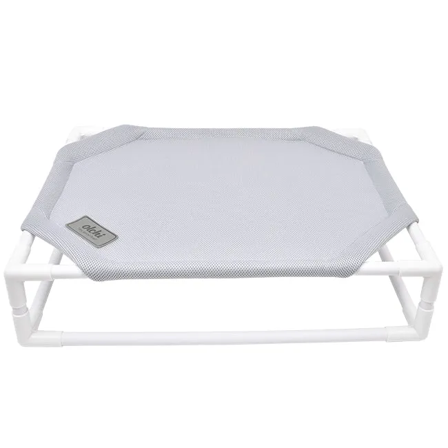 elevated dog bed - grey