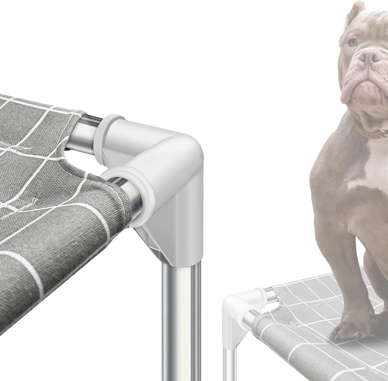 Elevated Dog Bed Pet Cot - Dog Cots Beds for Medium Dogs | Detachable Raised Cat Dog Pet Bed for Medium Dogs