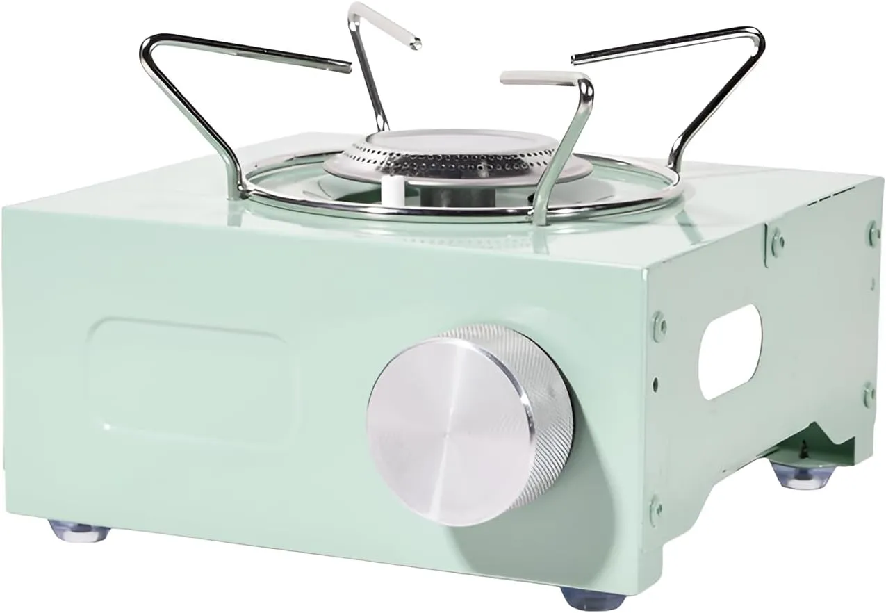 [Ellniges]【Mini Gas Stove】 Compact & Powerful 2900W Cassette Stove for Outdoor & Indoor Use, Multi-Level Heat Control, Safe Design, Perfect for Camping & Romantic Cooking