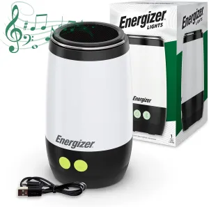ENERGIZER Lantern   Bluetooth Speaker, Ultra Bright with Powerful Sound, IPX4 Water Resistant Rechargeable LED Lantern (USB Cable Included)