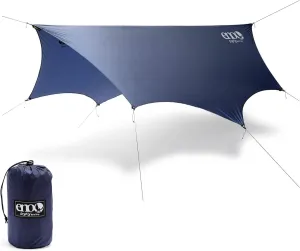 ENO, DryFly Rain Tarp - Heavy-Duty Waterproof Tarp - for Camping, Hiking, Backpacking, Travel, a Festival, or The Beach