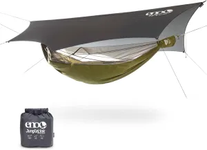 ENO, Eagles Nest Outfitters JungleLink Shelter System with Hammock with Bug Net, Straps and Rain Tarp